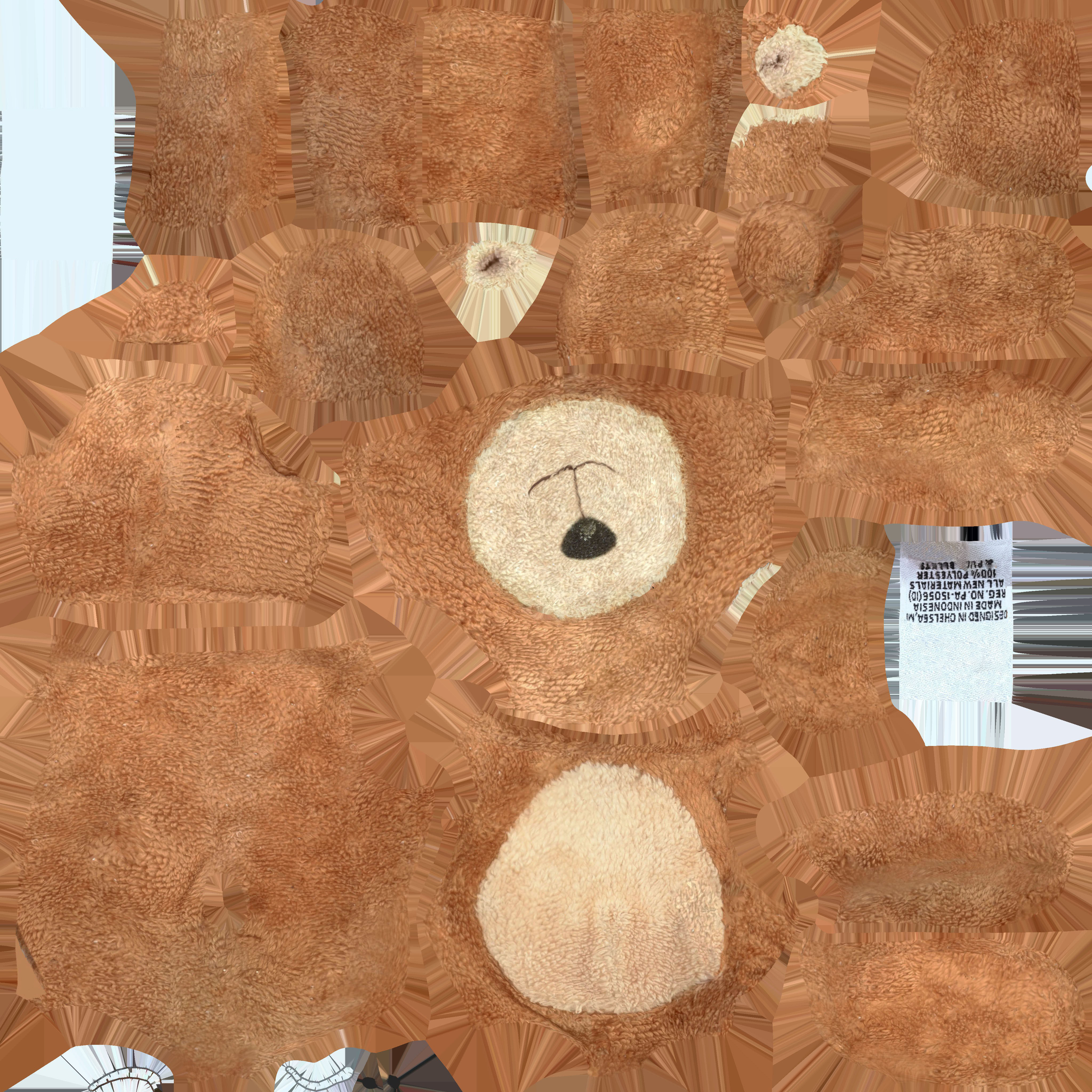 Game Ready Teddy Bear Low-poly 3D model_17