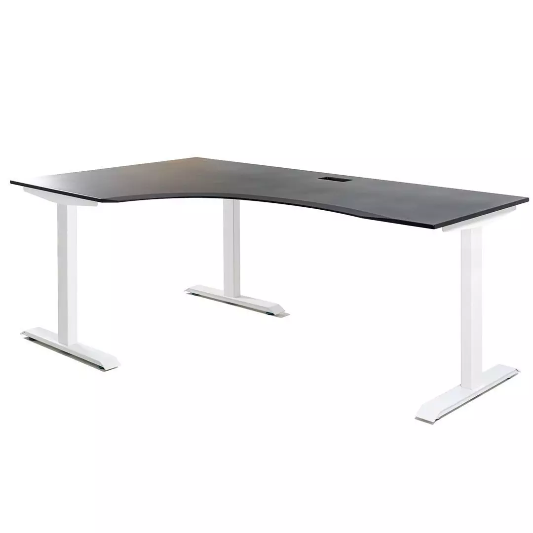 L-shaped gaming computer desk right side 2000 3D model_0