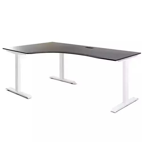 L-shaped gaming computer desk right side 2000