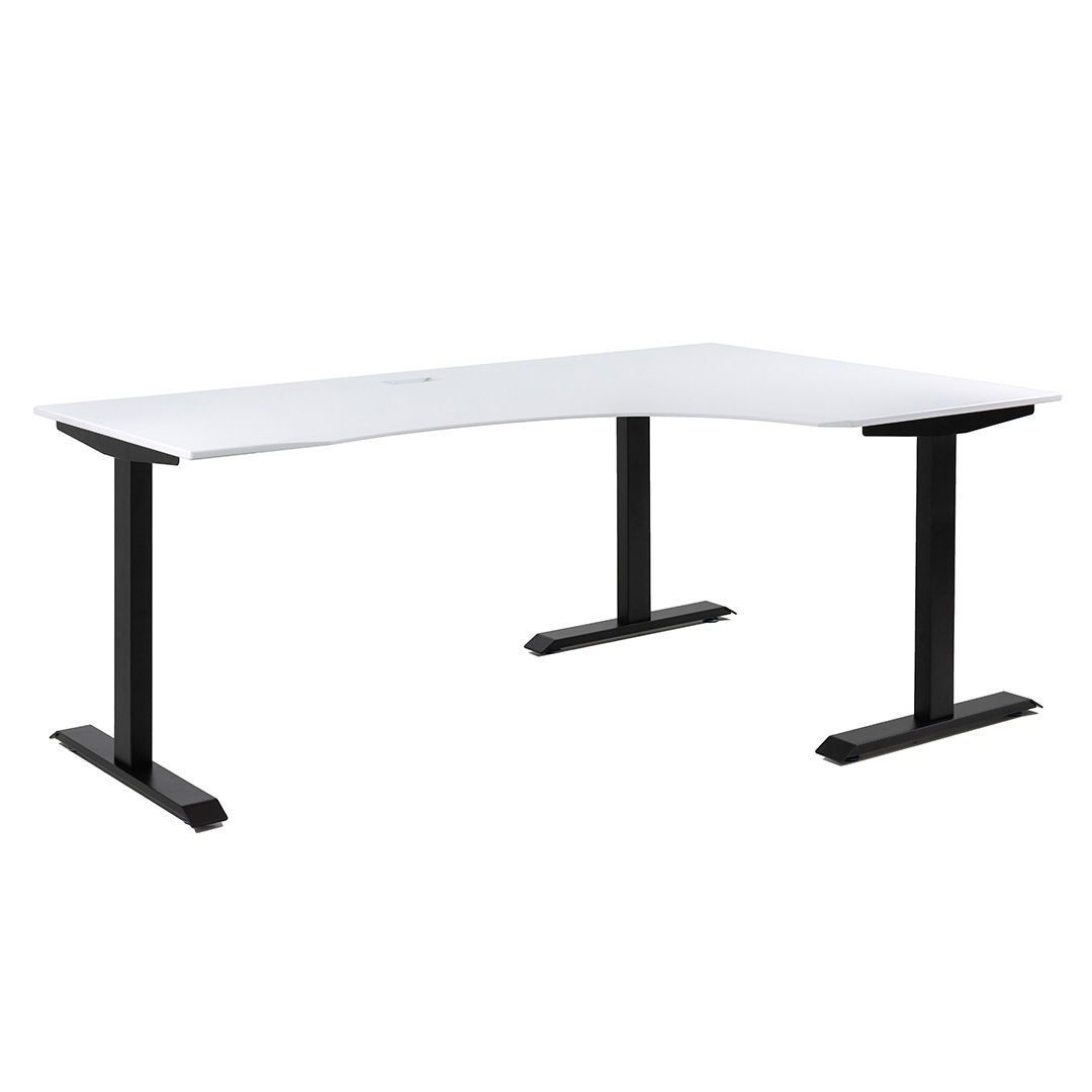 L-shaped gaming computer desk right side 2000 3D model_1