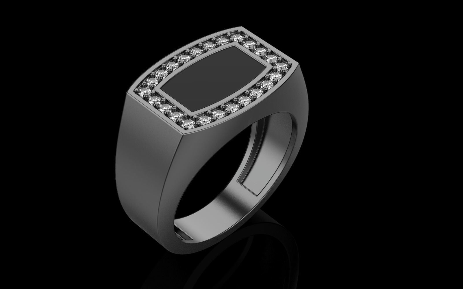 Men signet ring model 482 3D print model_30