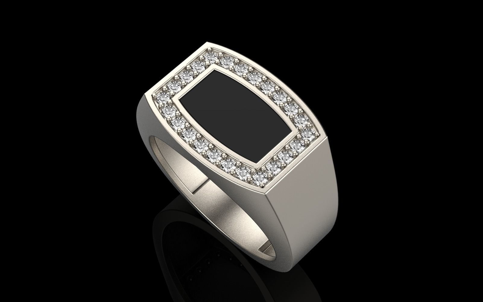 Men signet ring model 482 3D print model_35