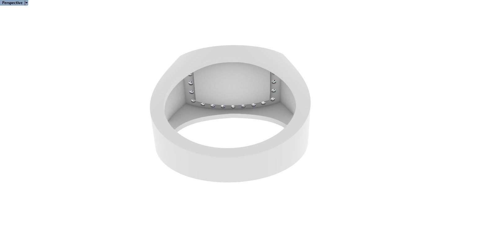 Men signet ring model 482 3D print model_12
