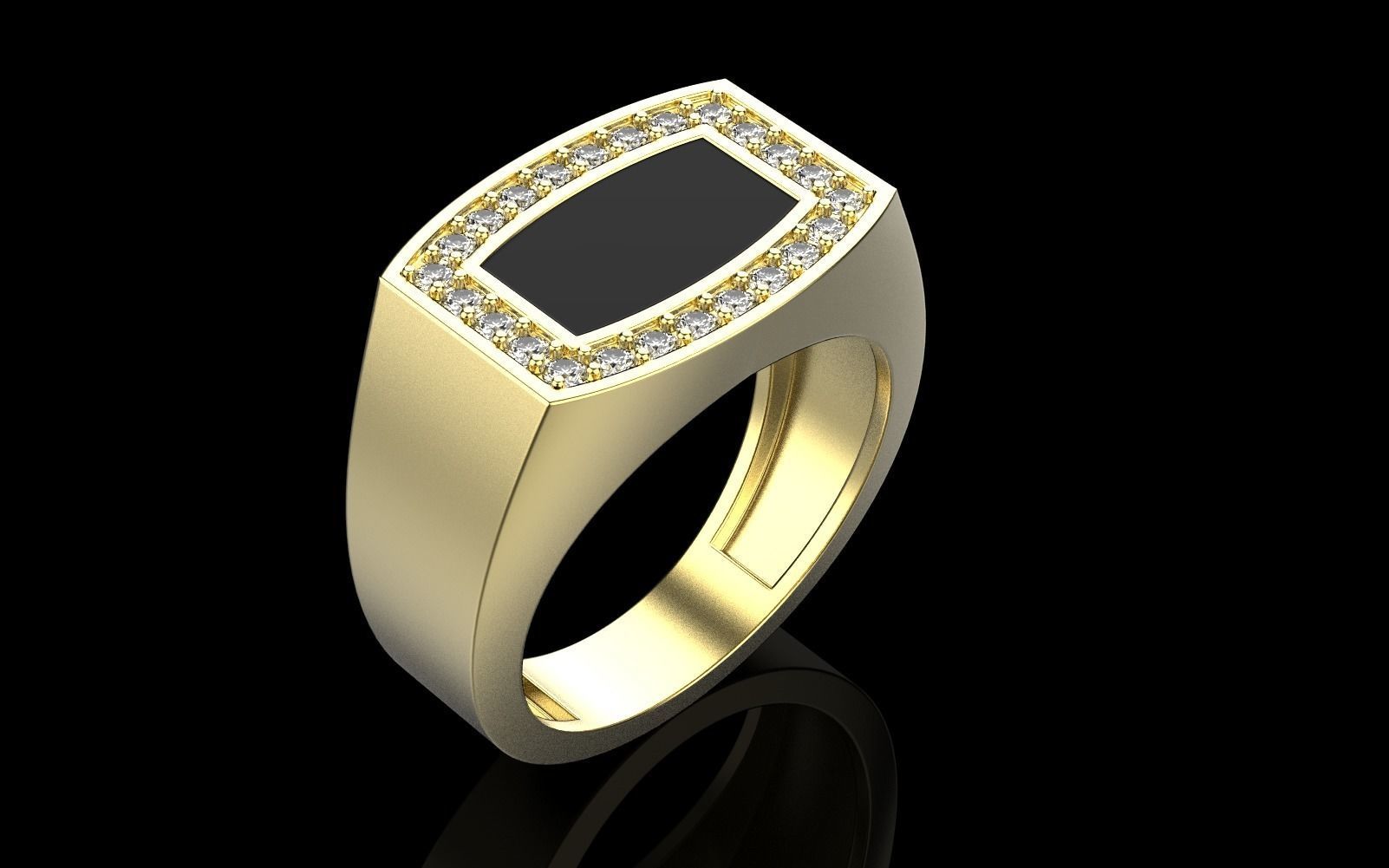 Men signet ring model 482 3D print model_27