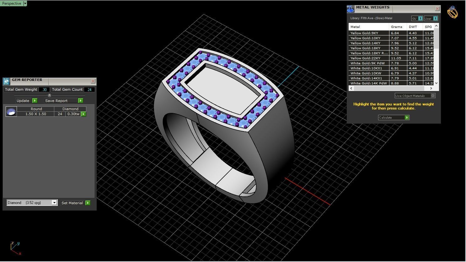 Men signet ring model 482 3D print model_5