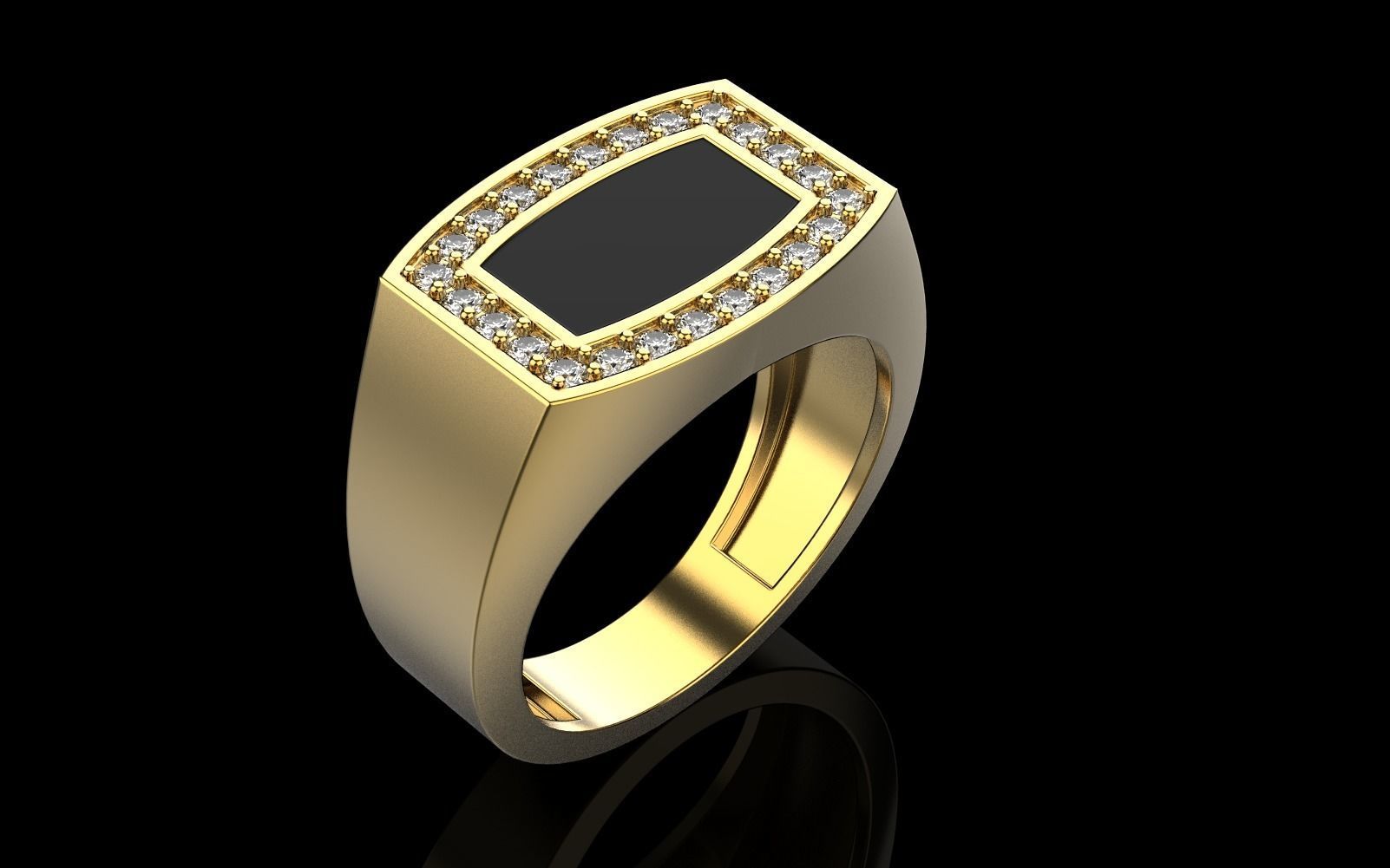 Men signet ring model 482 3D print model_32