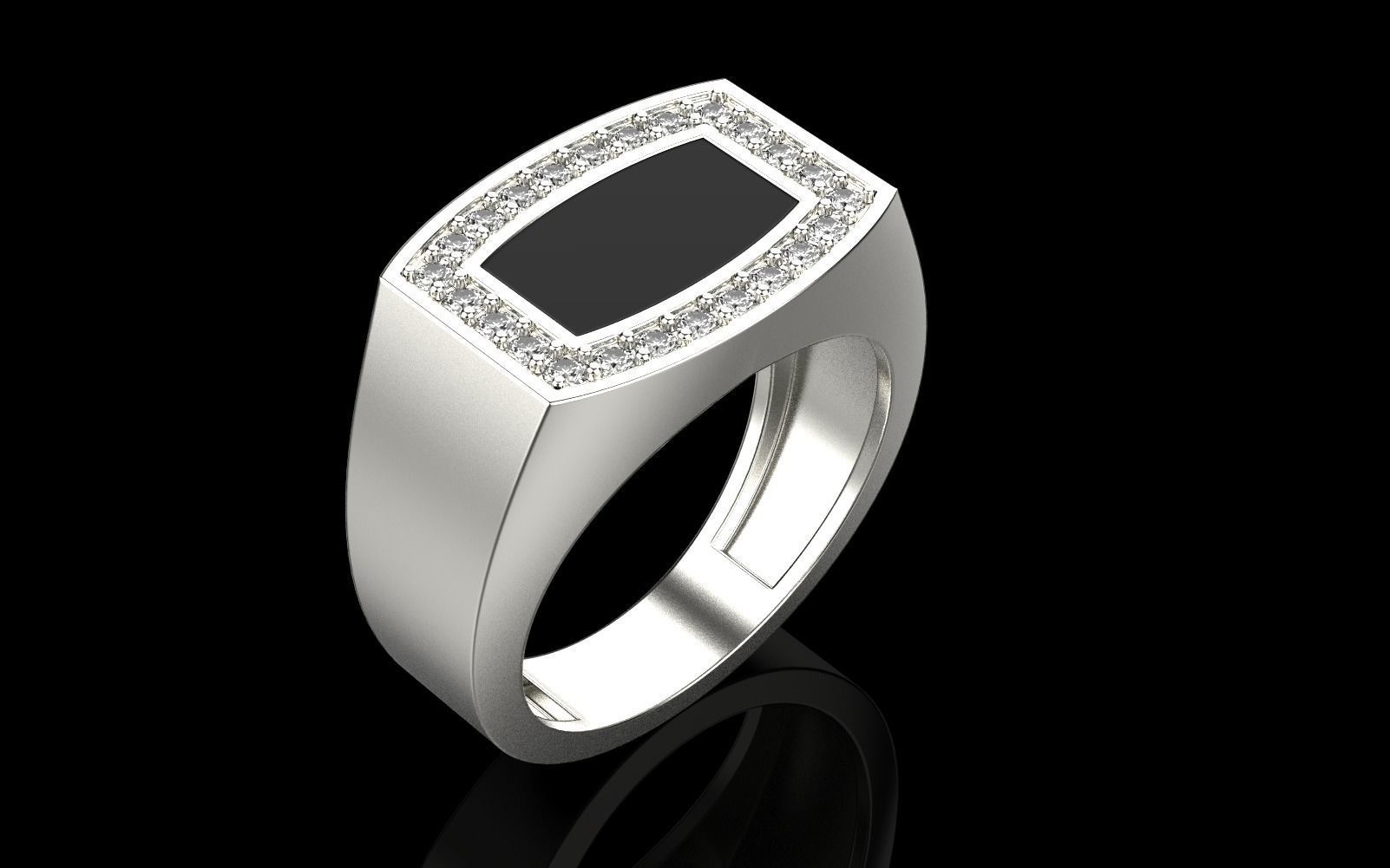 Men signet ring model 482 3D print model_31