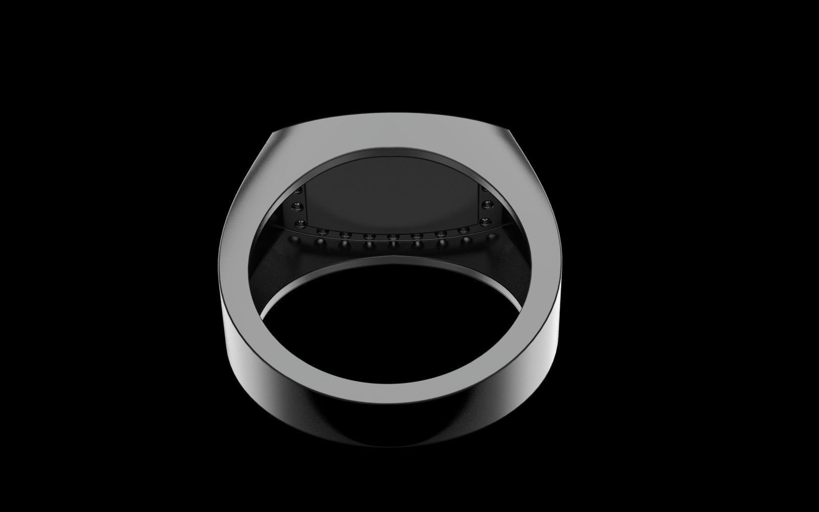 Men signet ring model 482 3D print model_3