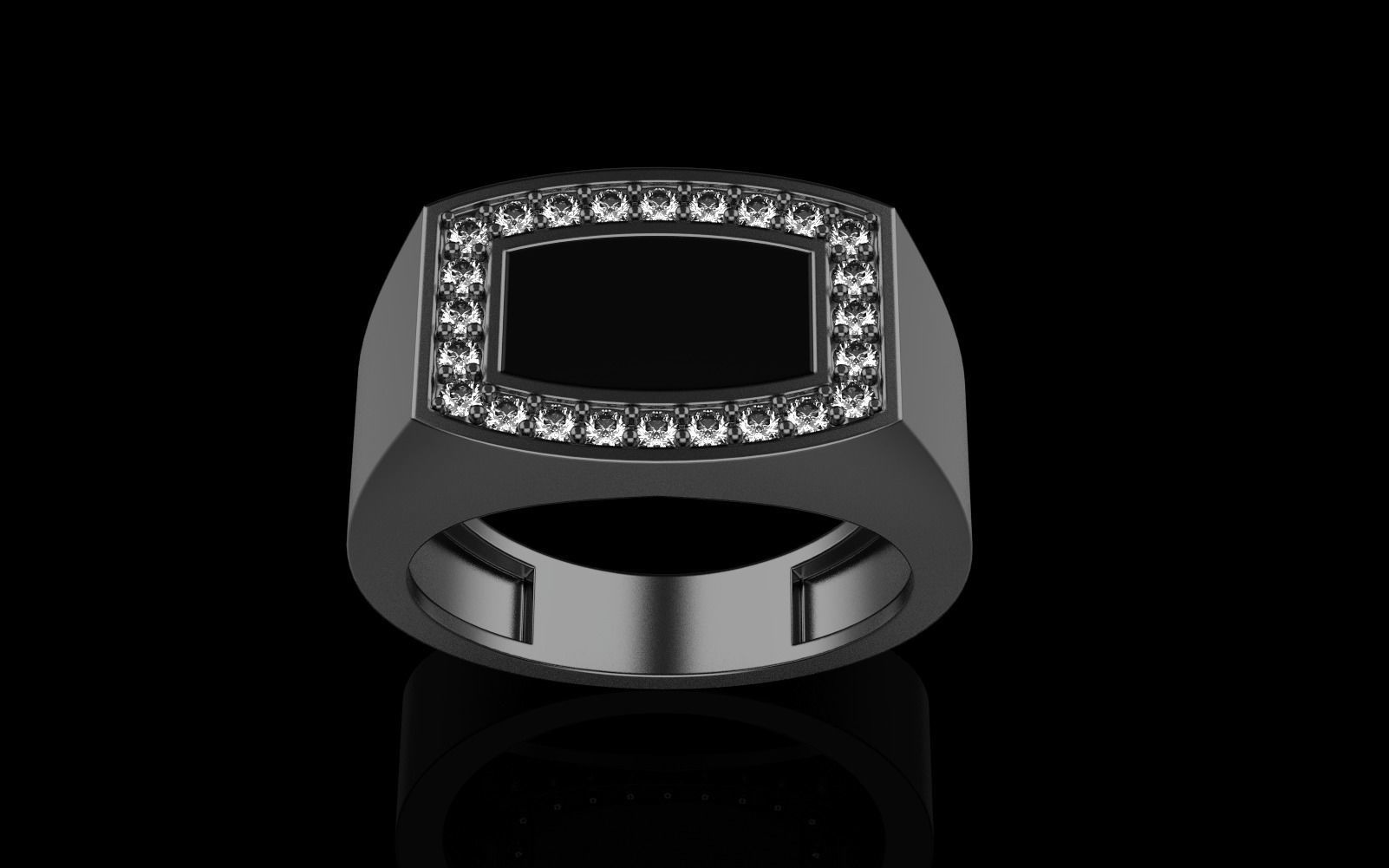 Men signet ring model 482 3D print model_24