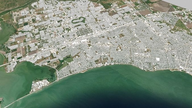 Cityscape Corpus Christi USA  3D model 3