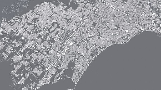 Cityscape Corpus Christi USA  3D model 4