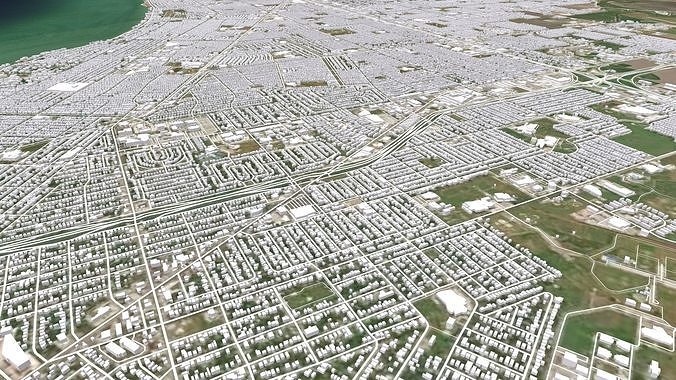 Cityscape Corpus Christi USA  3D model 5