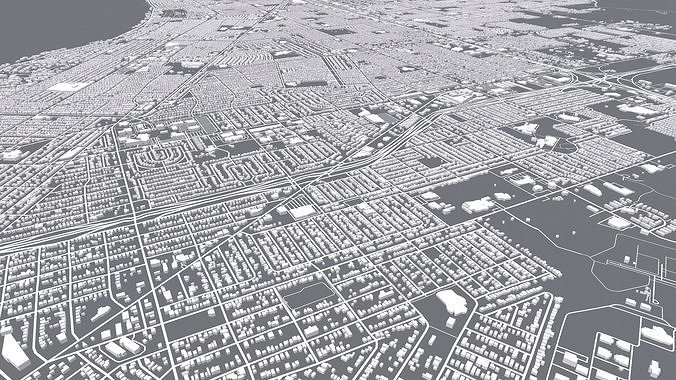 Cityscape Corpus Christi USA  3D model 6