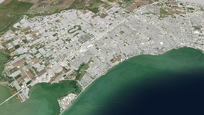 Cityscape Corpus Christi USA  3D model 7