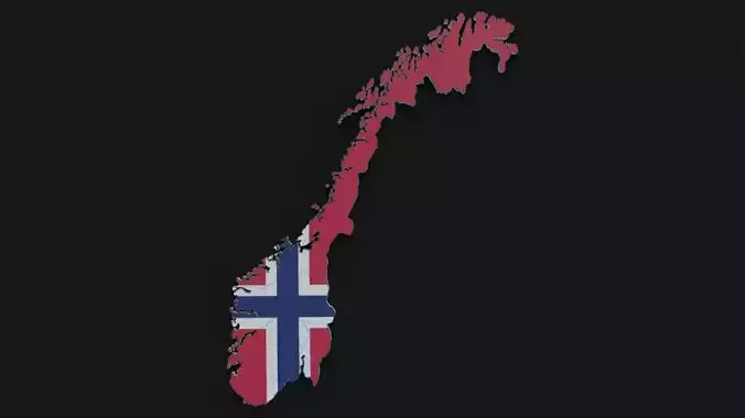 Political Map of Norway 