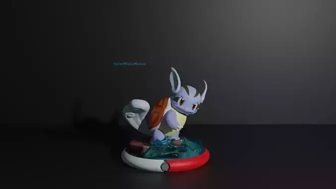 Clone Wartortle pokemon 3D print model 3D print model