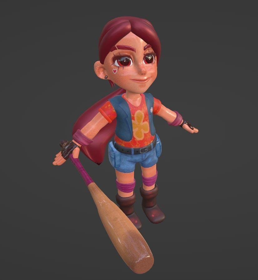 Lizza Player 3D model_6