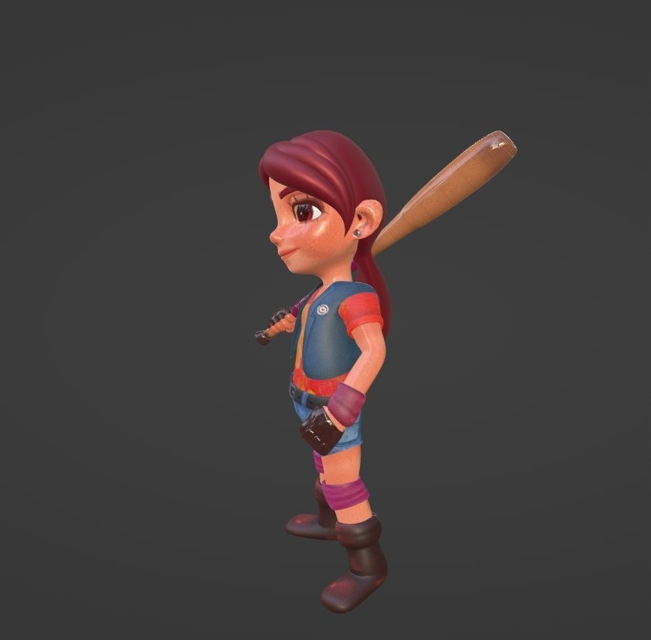 Lizza Player 3D model_5