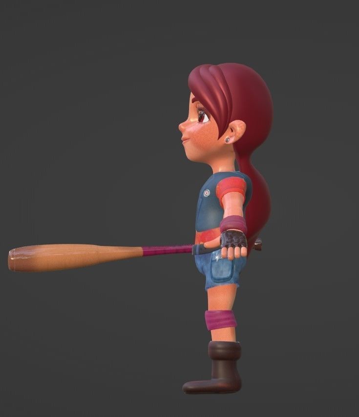 Lizza Player 3D model_7