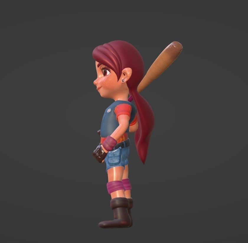 Lizza Player 3D model_1