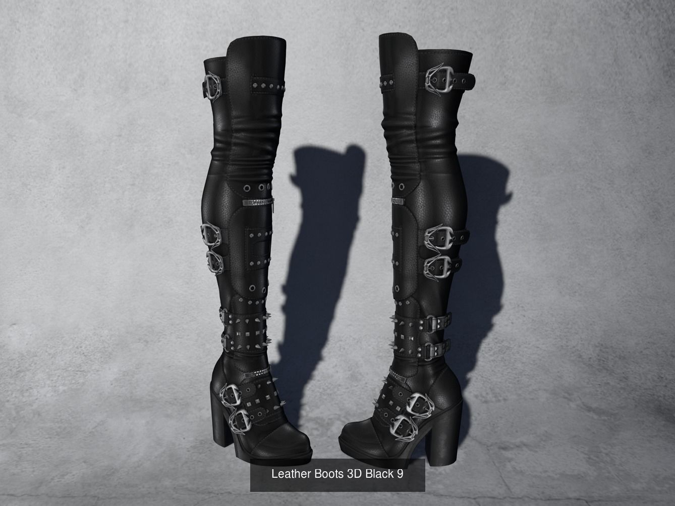 Boots 3D Model Collection - 10 Models _7