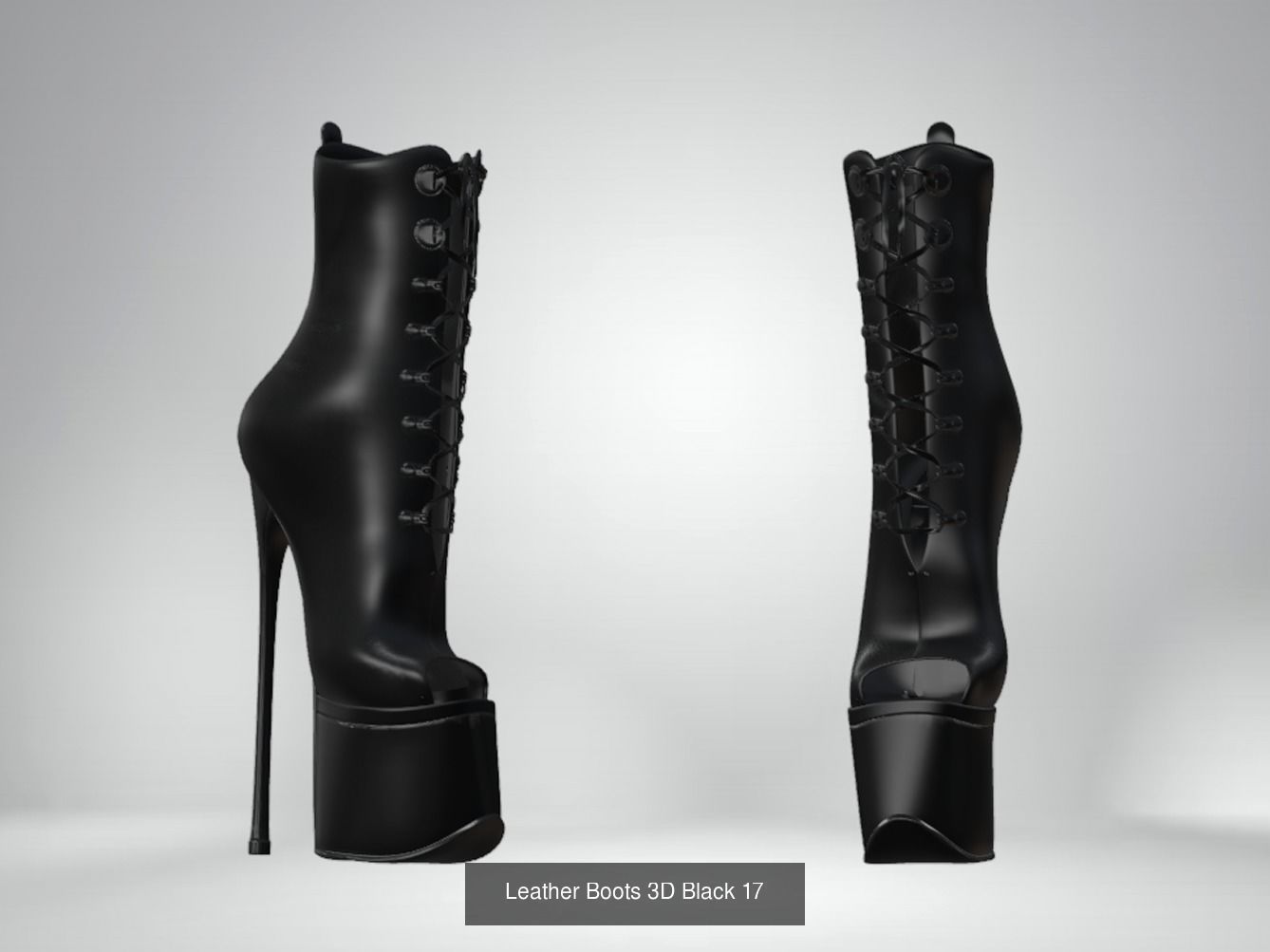 Boots 3D Model Collection - 10 Models _10