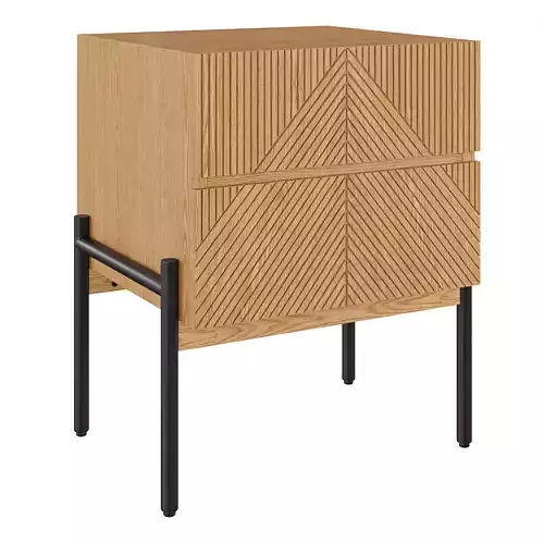 Lodge bedside table 3D model