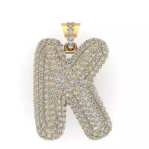 K ALPHABET PENDANT