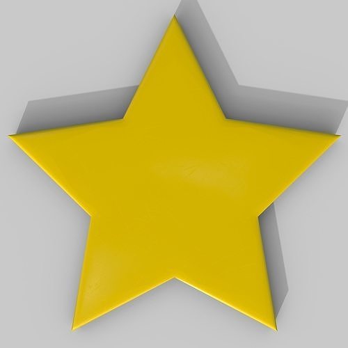 Simple star Free low-poly 3D model