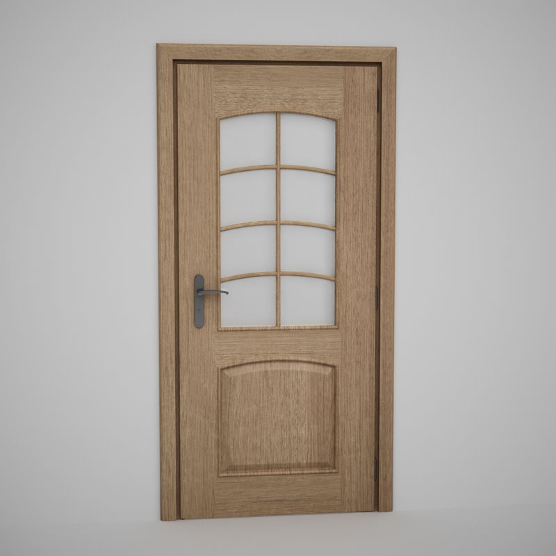 CGAxis Door 3D model_1
