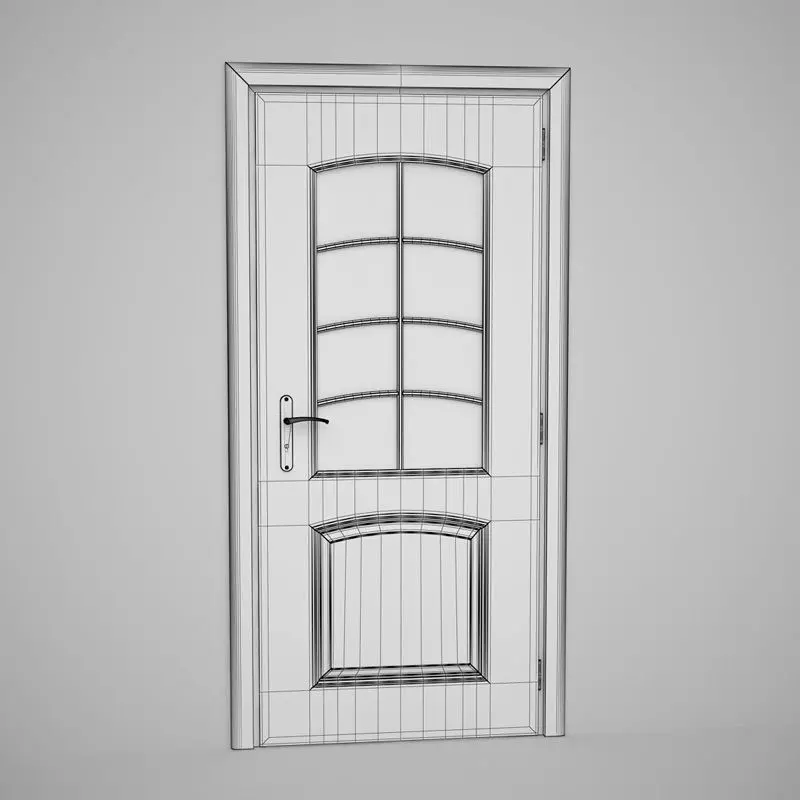 CGAxis Door 3D model_0