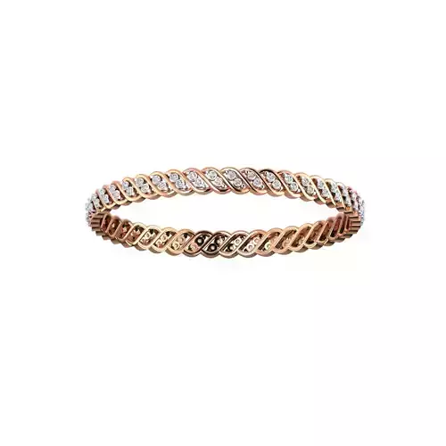 Women Bangle Bracelet STL JCD Render Details 3D print model