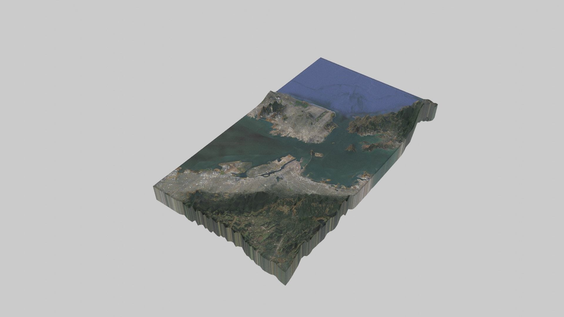 San Francisco City Low-poly 3D model_1