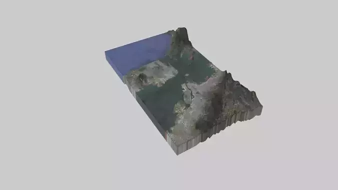 San Francisco City Low-poly 3D model