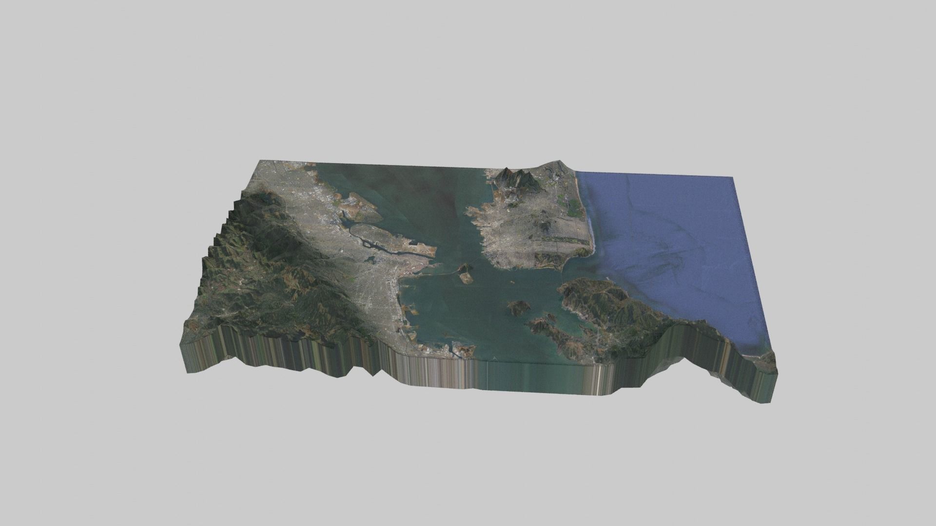 San Francisco City Low-poly 3D model_4