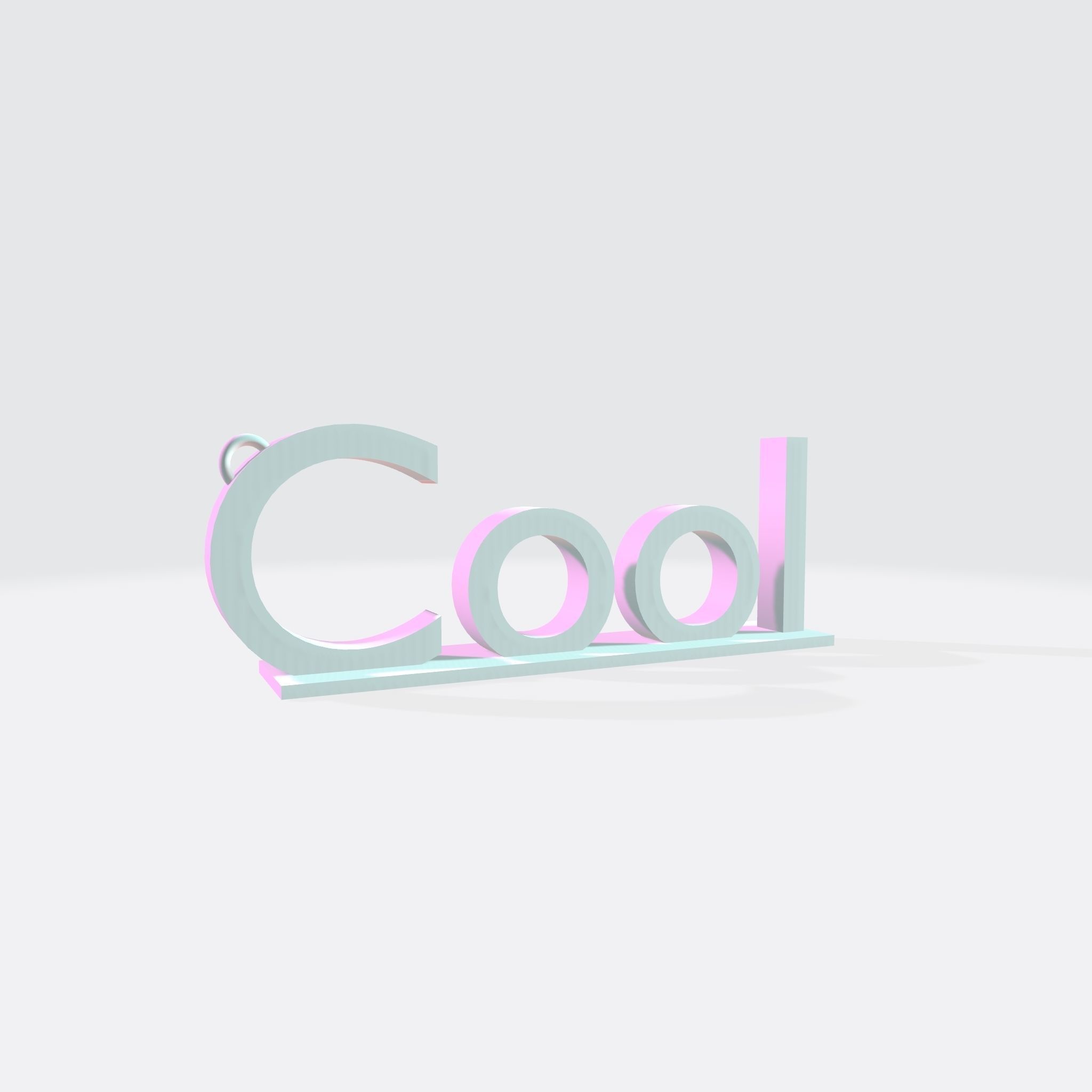 KeyChain Cool ready to print 3D model 3D print model_1