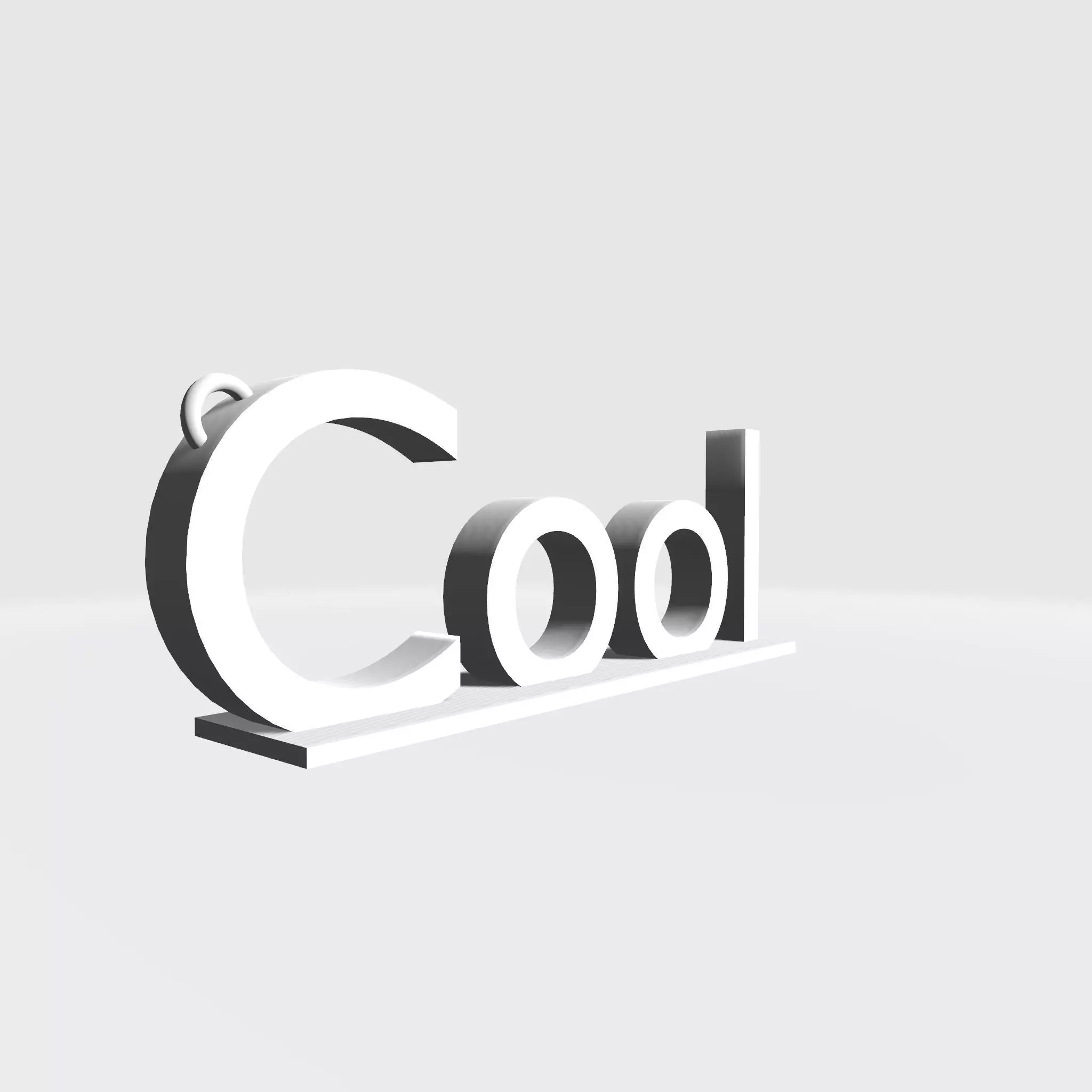 KeyChain Cool ready to print 3D model 3D print model_0