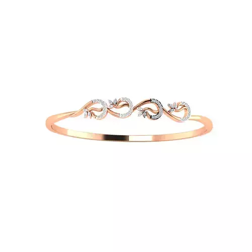 Women Bangle Bracelet STL JCD Render Details 3D print model