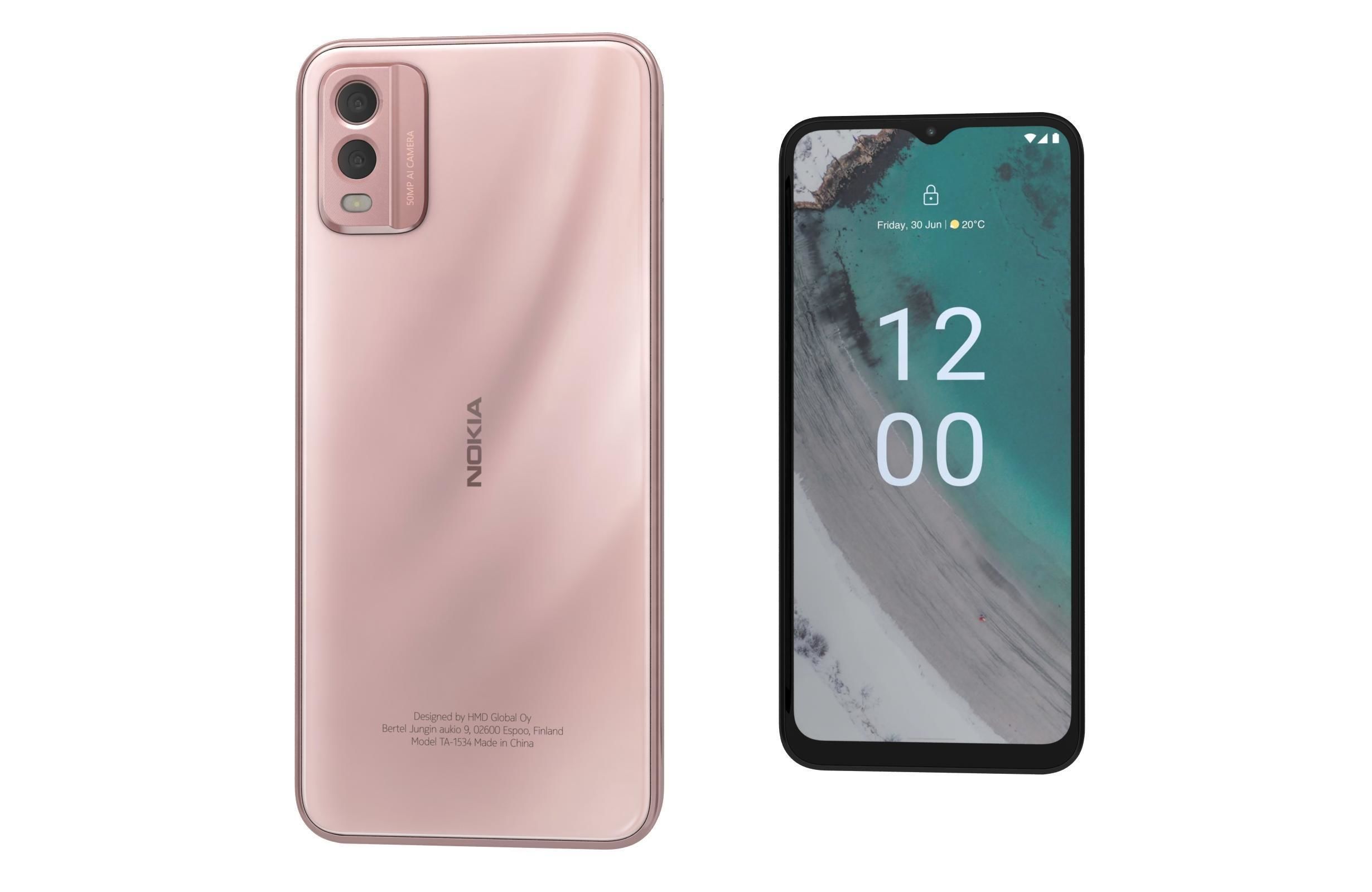 Nokia C32 and Nokia XR30 Low-poly 3D model_23