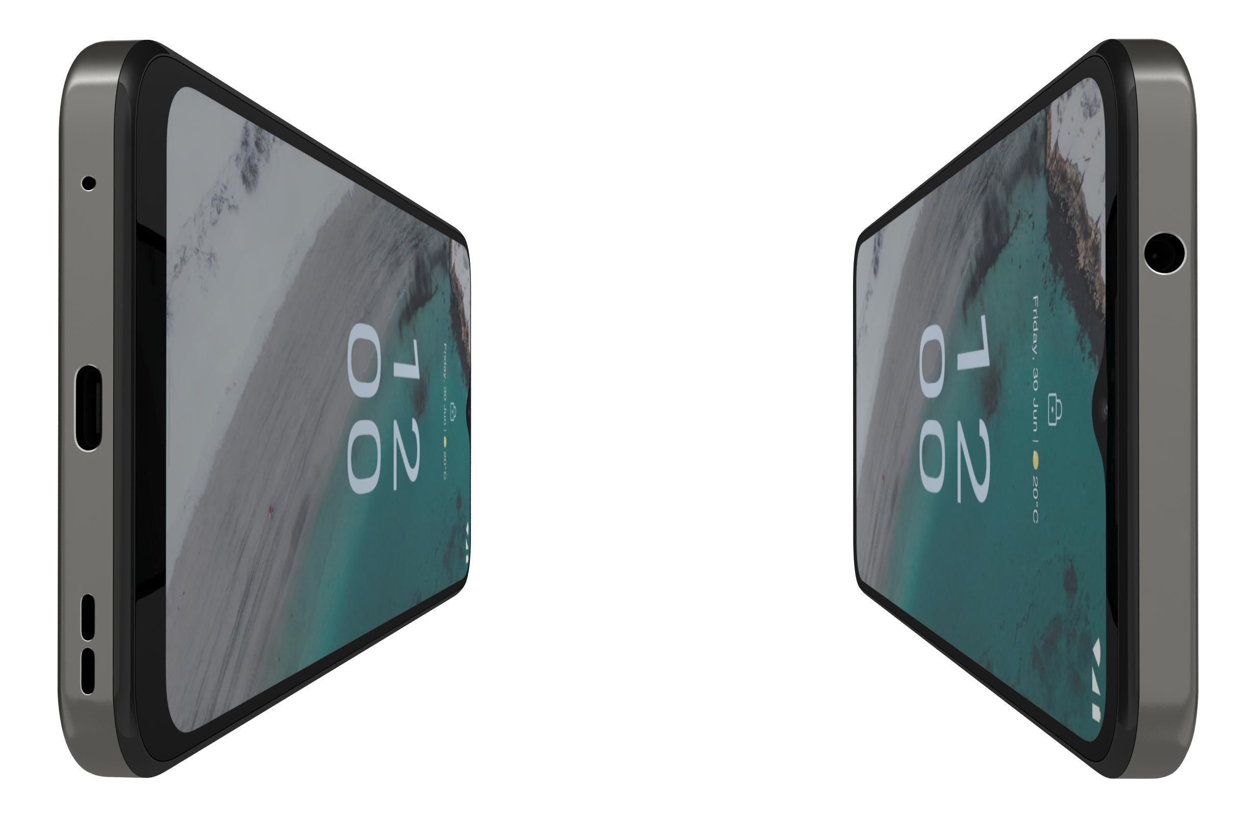 Nokia C32 and Nokia XR30 Low-poly 3D model_33