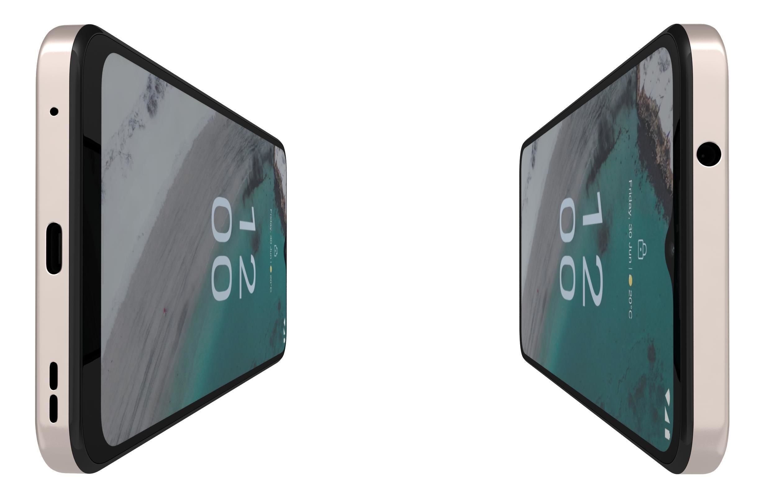 Nokia C32 and Nokia XR30 Low-poly 3D model_38