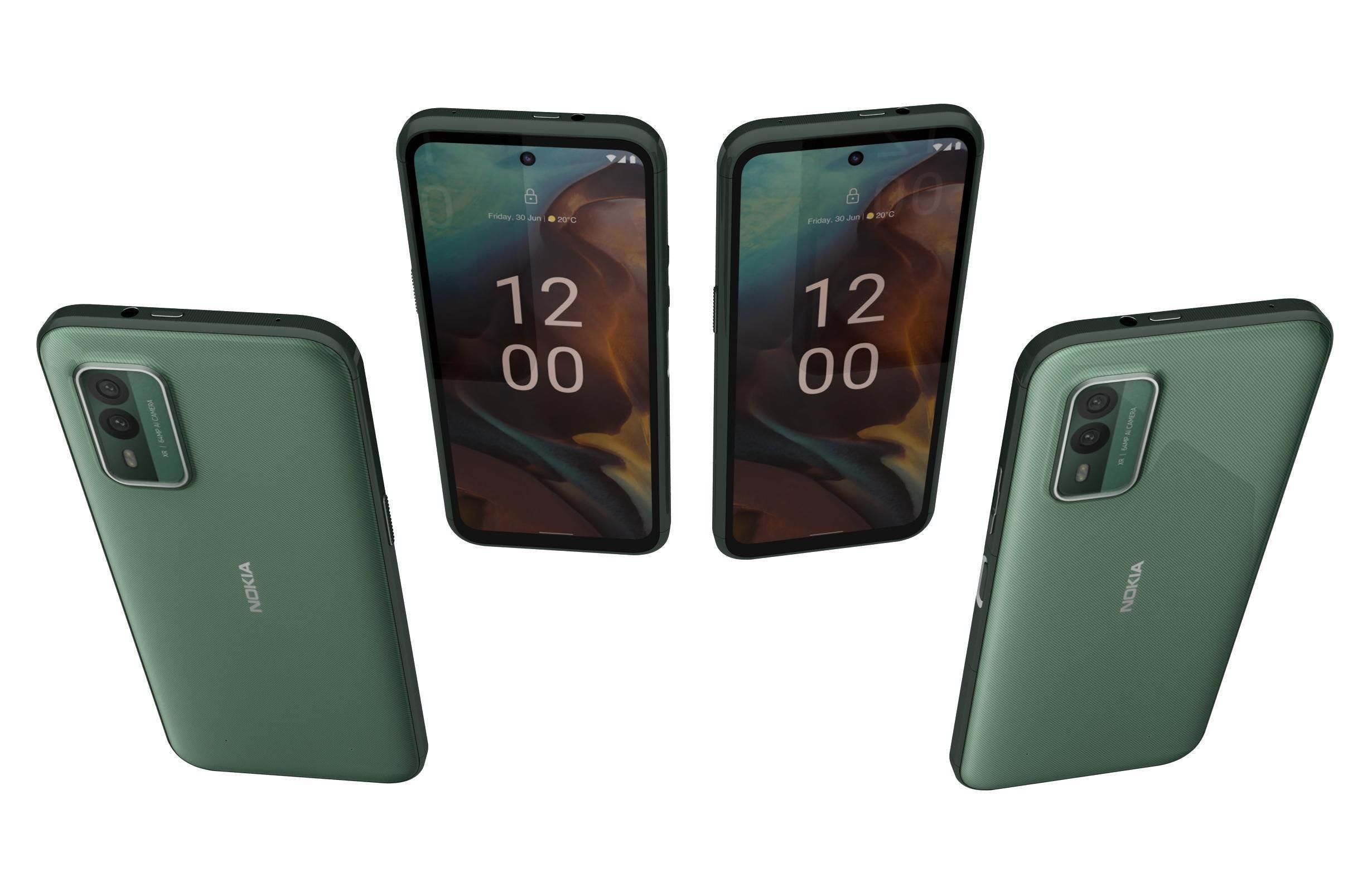 Nokia C32 and Nokia XR30 Low-poly 3D model_71
