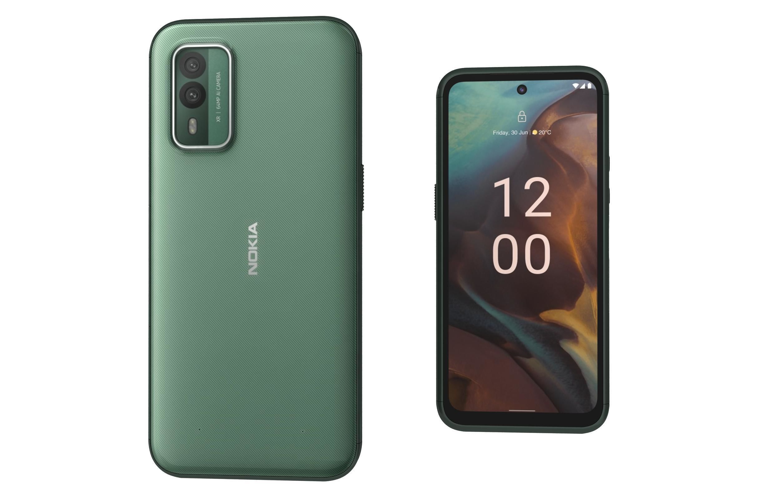 Nokia C32 and Nokia XR30 Low-poly 3D model_75