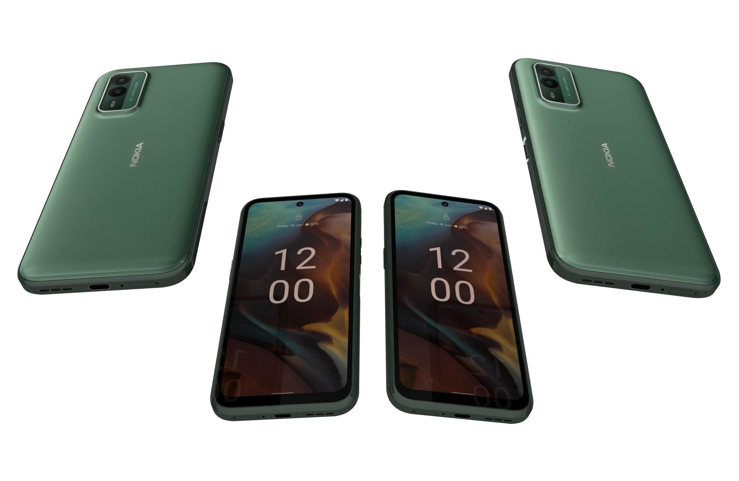 Nokia C32 and Nokia XR30 Low-poly 3D model_74