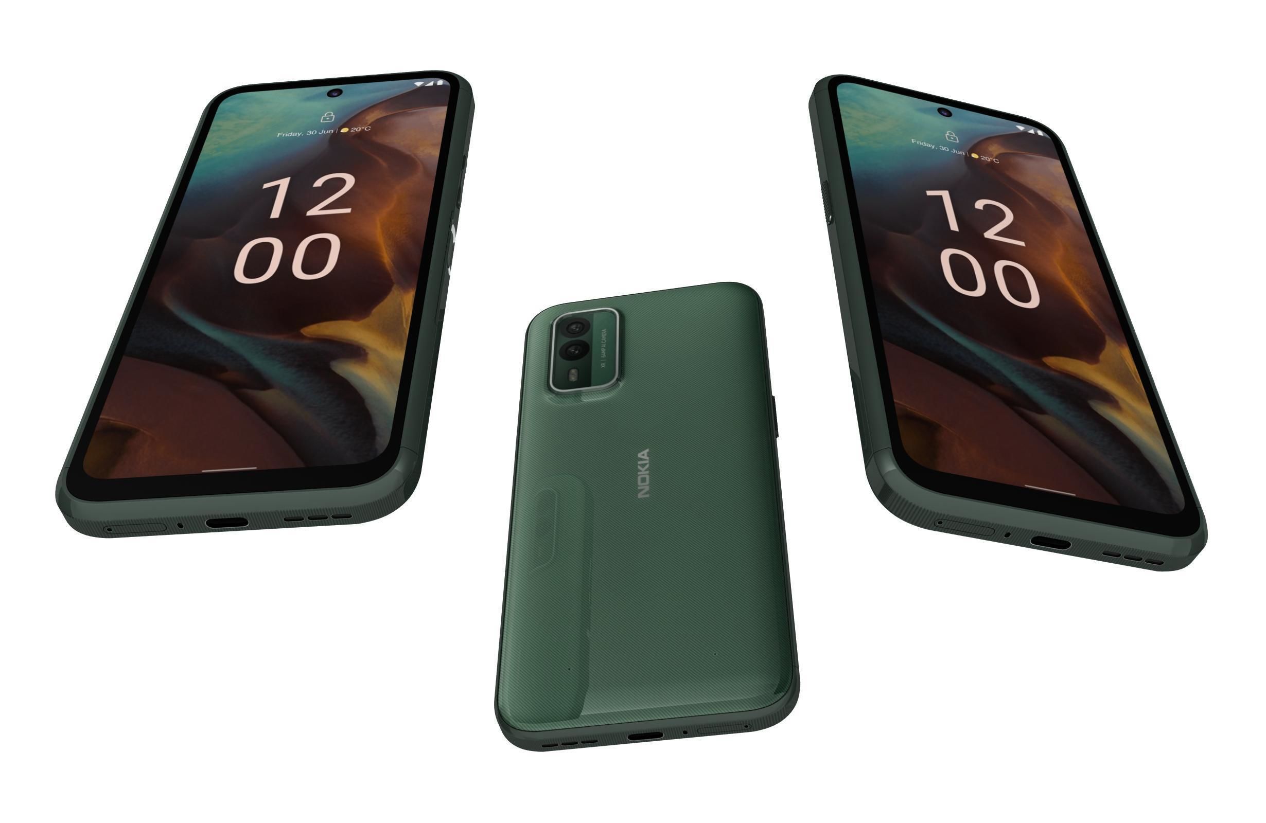 Nokia C32 and Nokia XR30 Low-poly 3D model_81