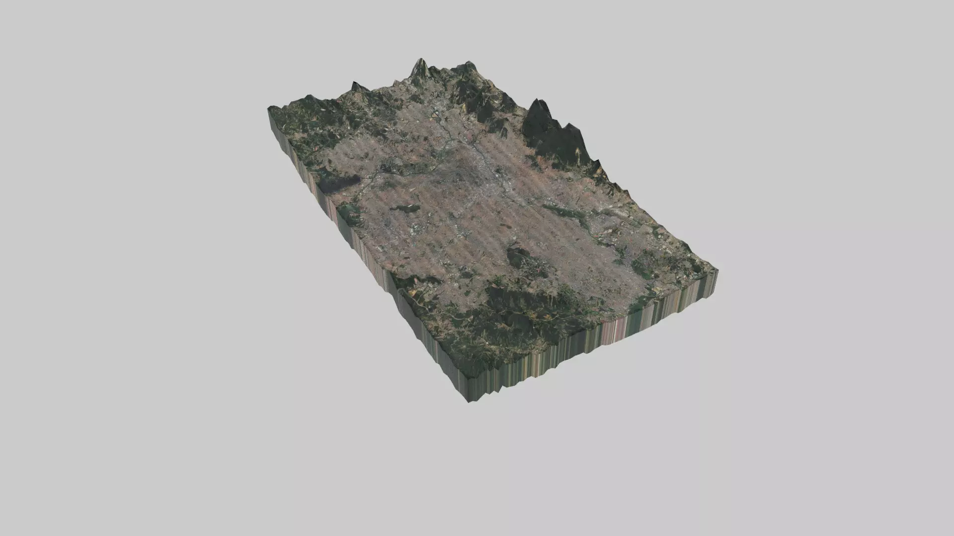 Sao Paulo City Low-poly 3D model