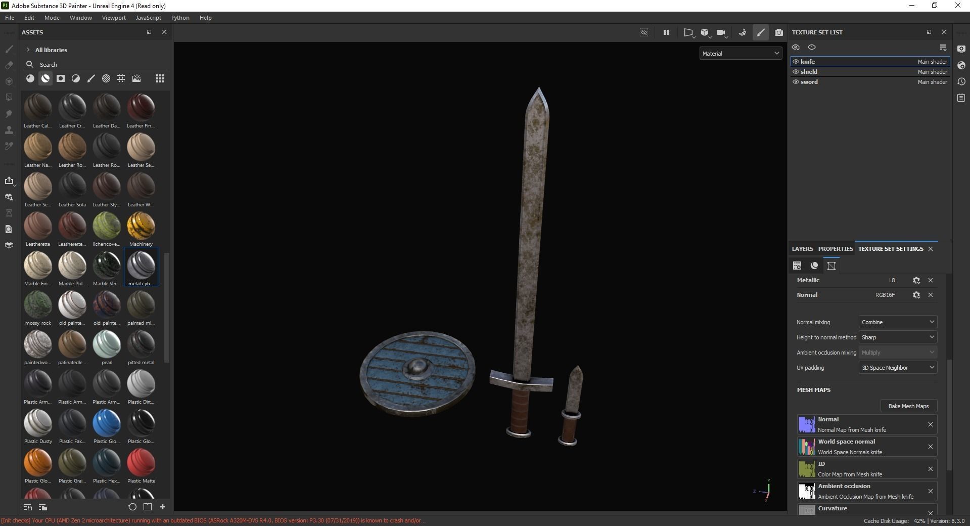 Viking Weapons 3D Model Low-poly 3D model_6