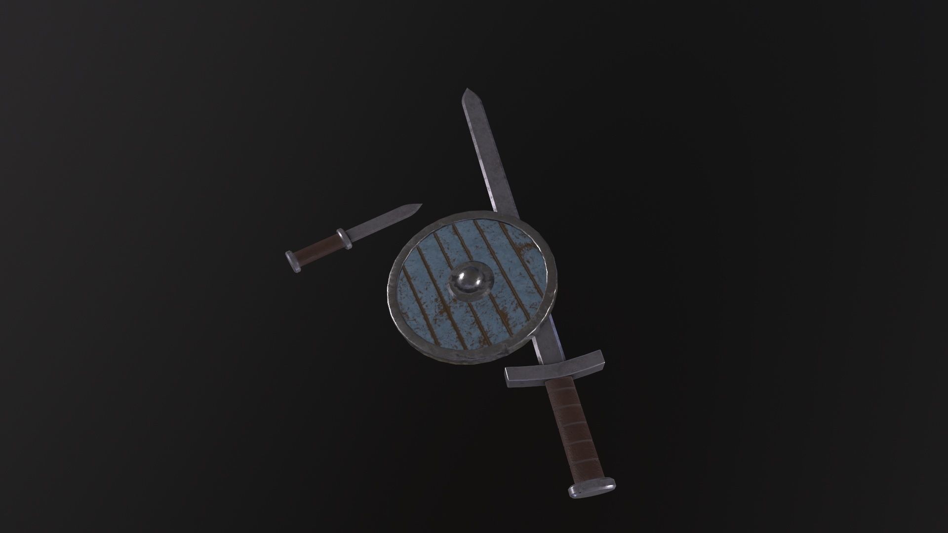 Viking Weapons 3D Model Low-poly 3D model_2