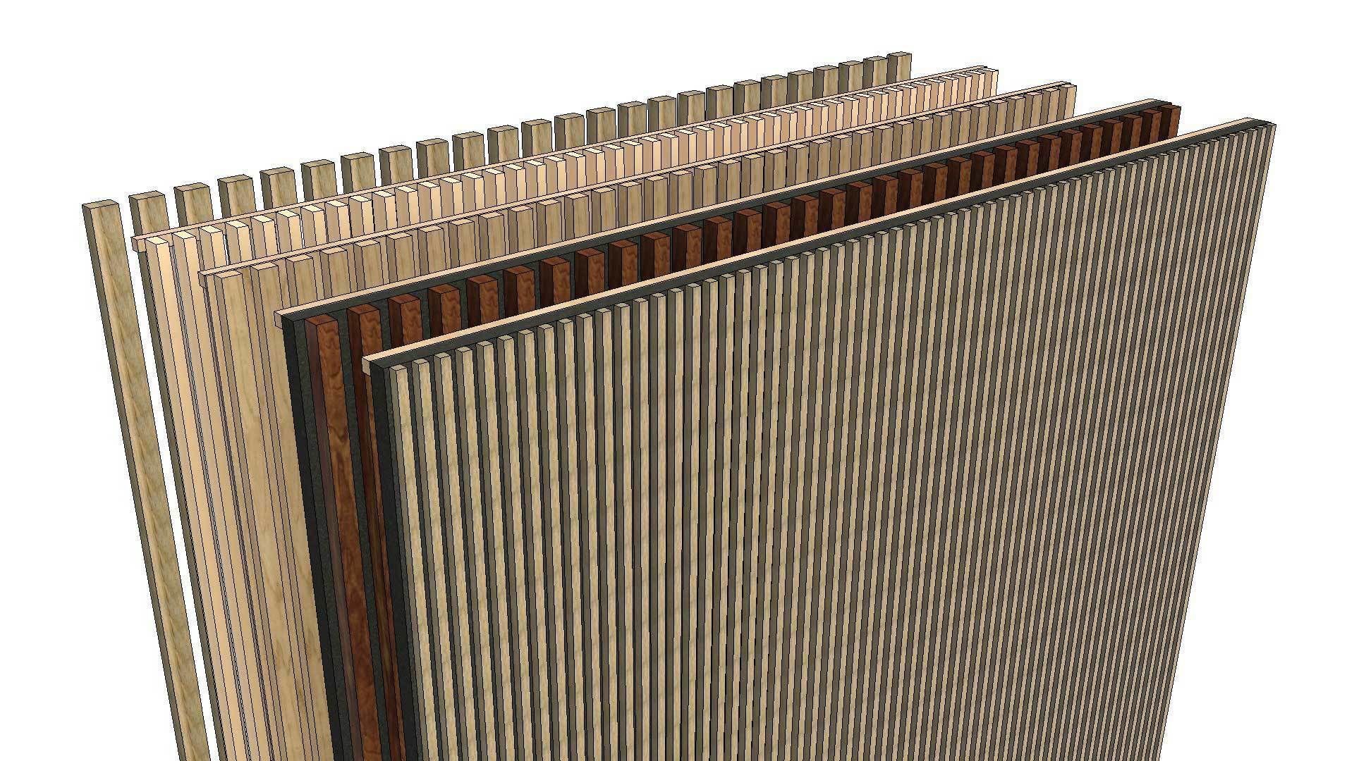 Fully Parametric Fluted Ribbed Wall Based Panel Family 3D model | CGTrader