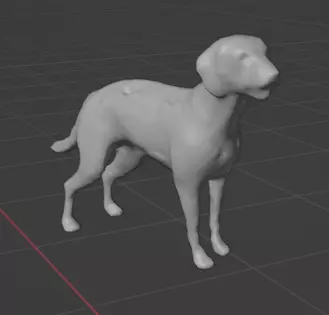 DOG-AMERICAN 3D model_0